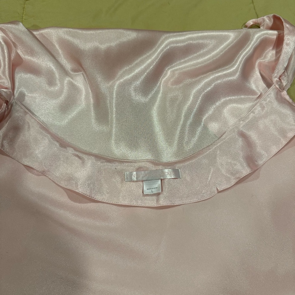 Victoria’s Secret Pale Pink Silky Chemise Slip Dress Lingerie Négligée Size L - Picture 11 of 12